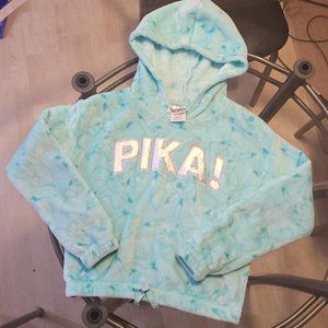 Pokemon girl's Pika hoodsie light green Size M (7-8)